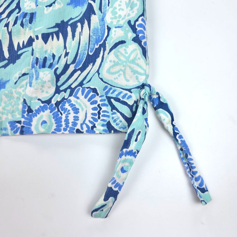 LILLY PULITZER Mila Shift Mini Dress Indigo Sunset 70s Resort Beachy Boho Preppy - Picture 5 of 11